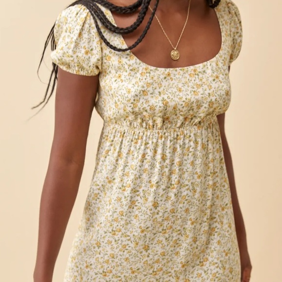 🌼NWT Reformation Zello dress, Bridgerton style empire waist. Size large - Picture 2 of 10